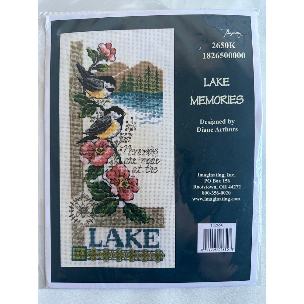 Imaginating Lake Memories Counted Cross Stitch 2650K Diane Arthurs Chickadees